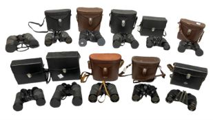 Eleven pairs of Swift binoculars