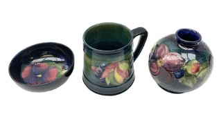 Three pieces of Moorcroft pottery