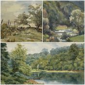 George Richard Lane Fox (1st Baron Bingley) (British 1870-1947): 'The Lake at Wothersome'