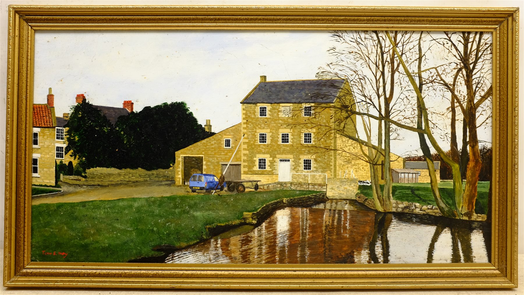 Tom S Hoy (British 20th century): West 'Ayton Mill' near Scarborough - Image 2 of 2