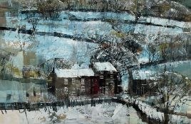 Mike Bernard (British 1957-): 'Snow Scape Yorkshire'