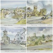 Ken Burton (Northern British contemporary): 'Helmsley Yorkshire'; 'Hawes Yorkshire'; 'Keswick and Cu