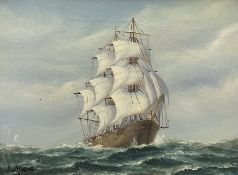 Ambrose (British 20th century): Ship in Stormy Seas