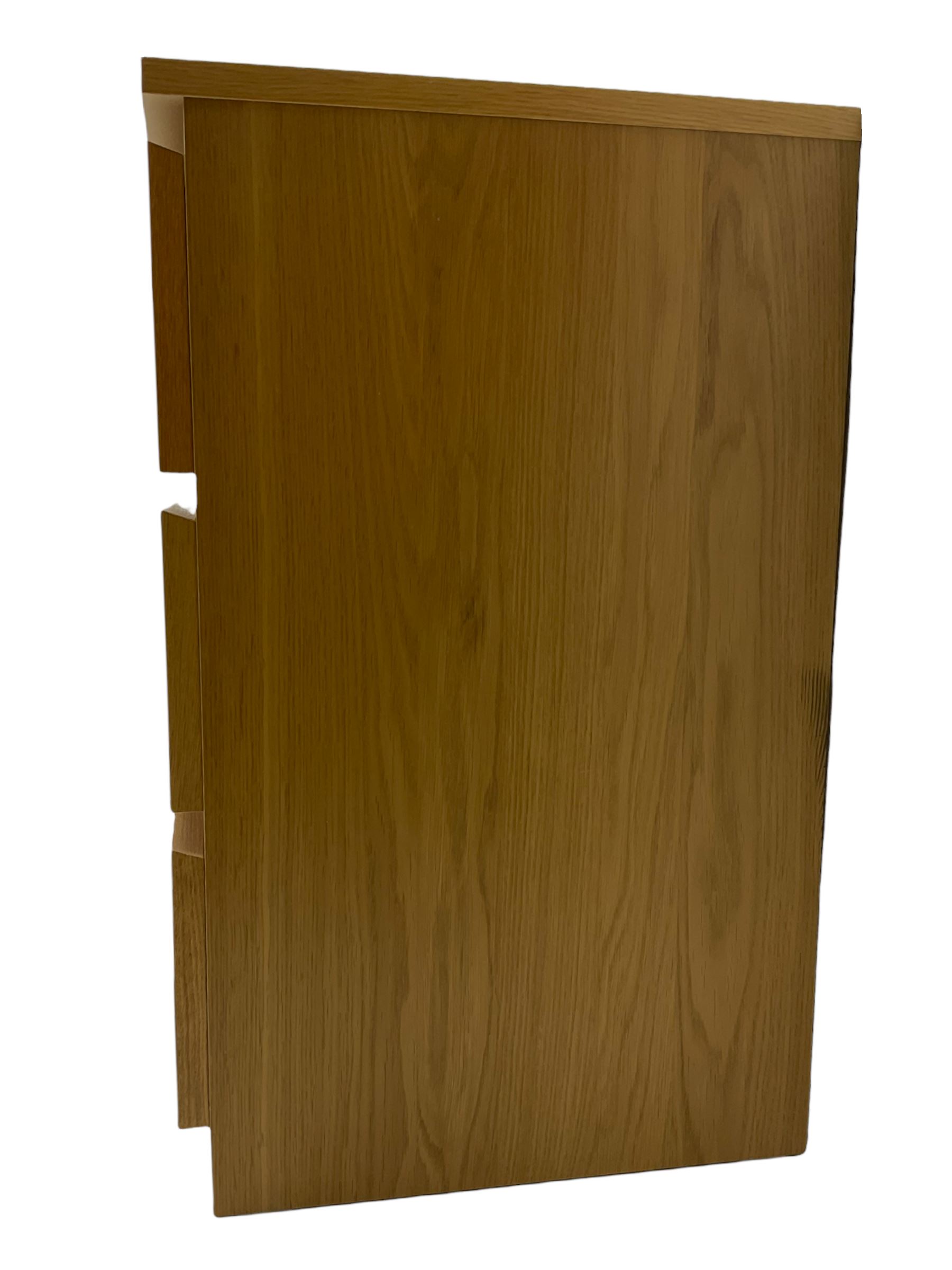 Ikea light oak three drawer chest - Image 5 of 6