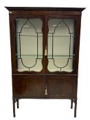 Edwardian mahogany display cabinet