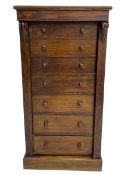 Victorian oak Wellington chest