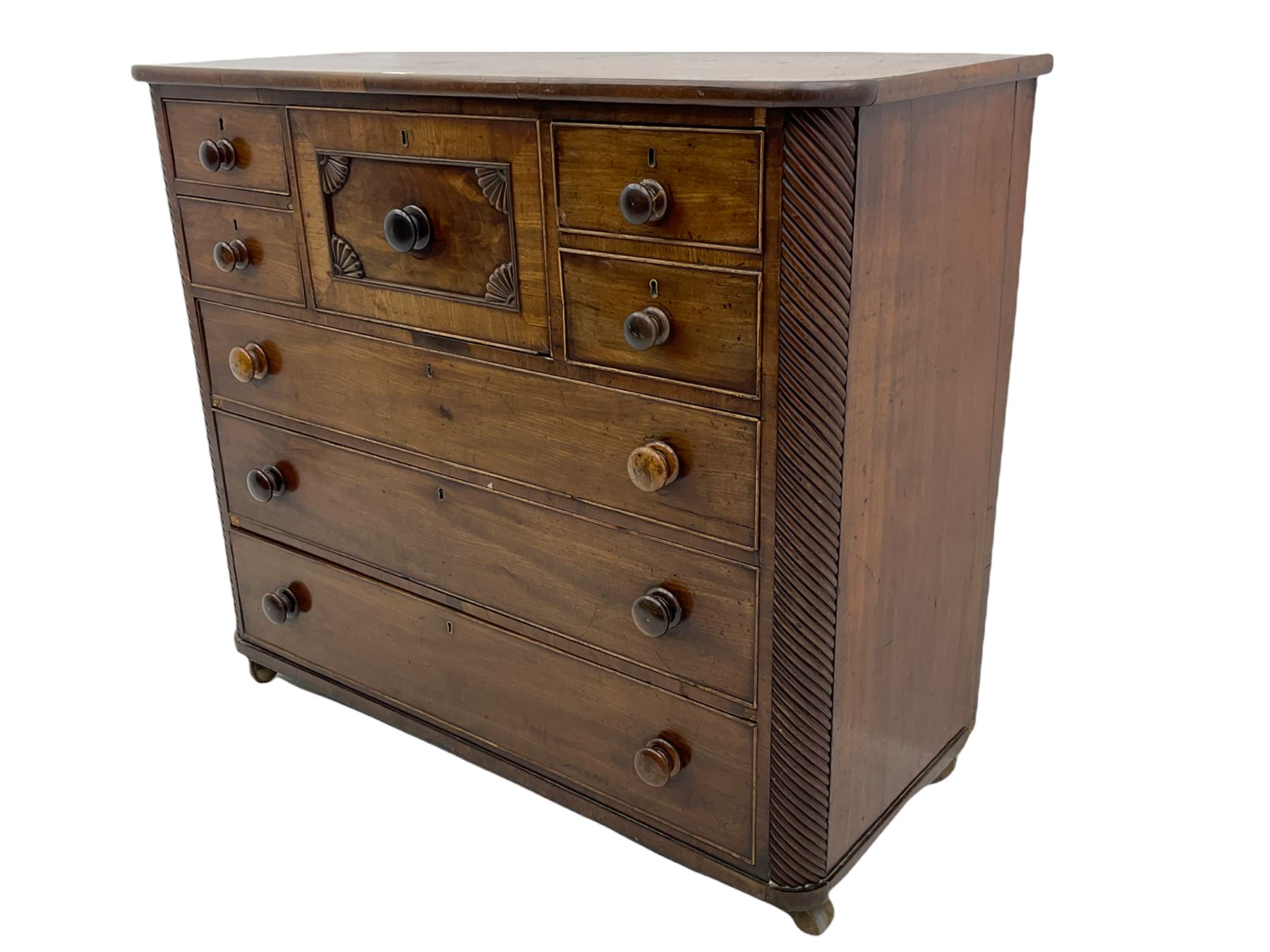 Early 19th century mahogany chest - Image 4 of 9