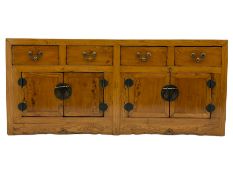 20th century Chinese elm sideboard