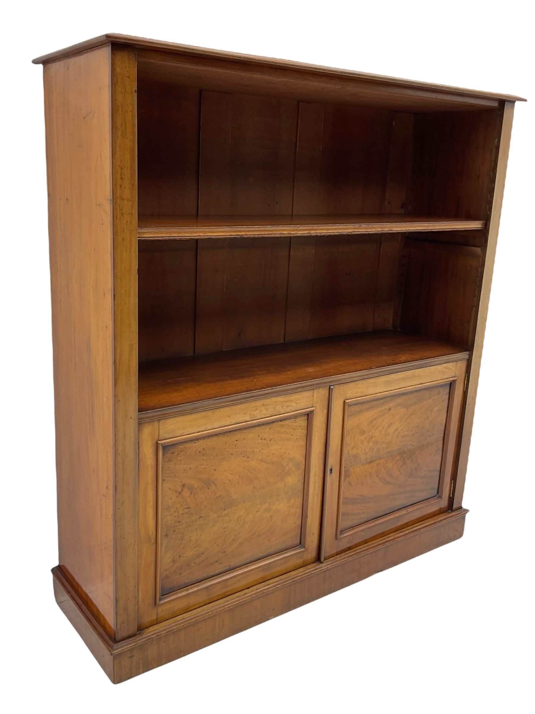 19th century mahogany open bookcase - Image 6 of 6