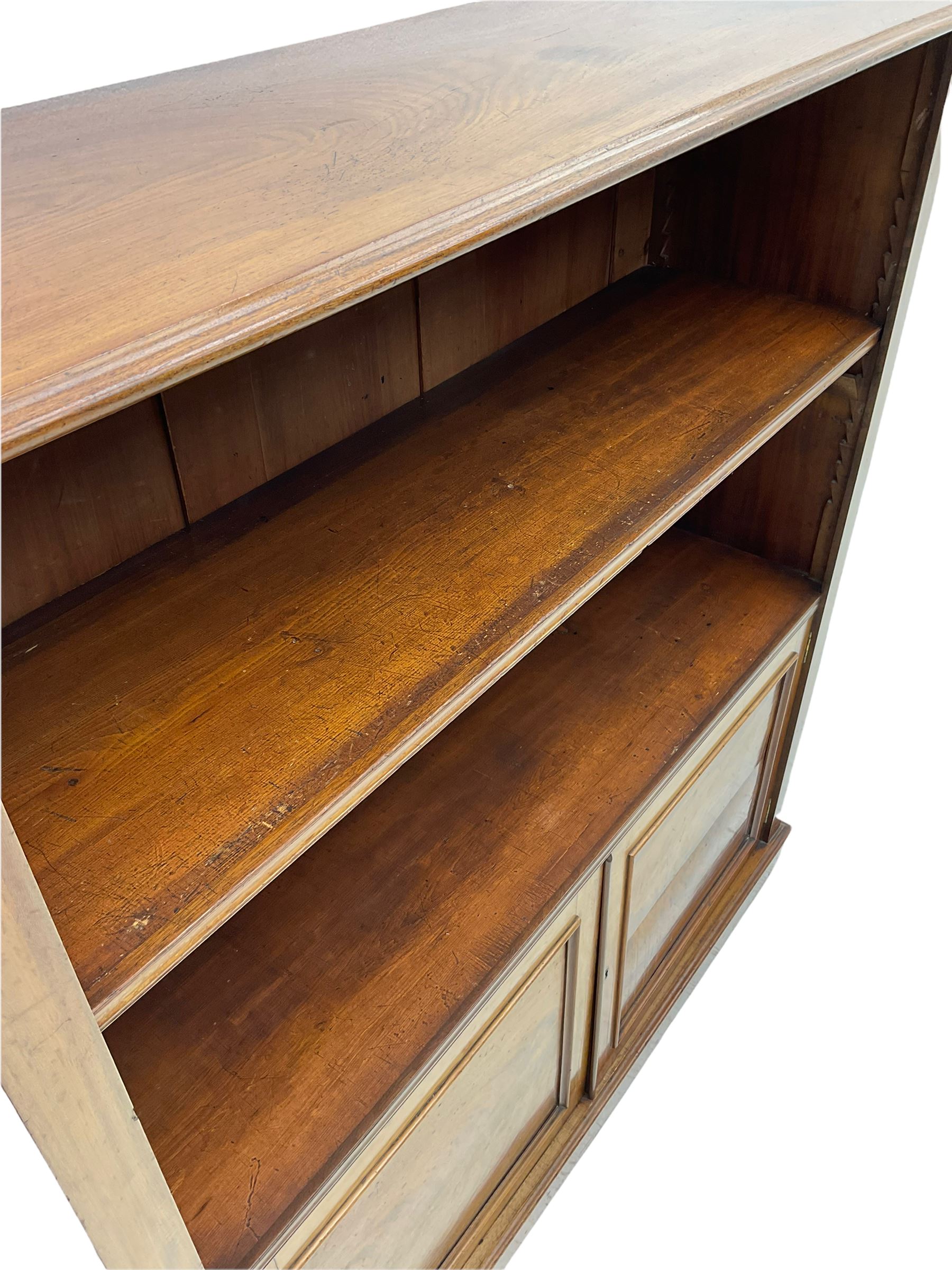 19th century mahogany open bookcase - Image 5 of 6
