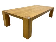 Modern oak coffee table