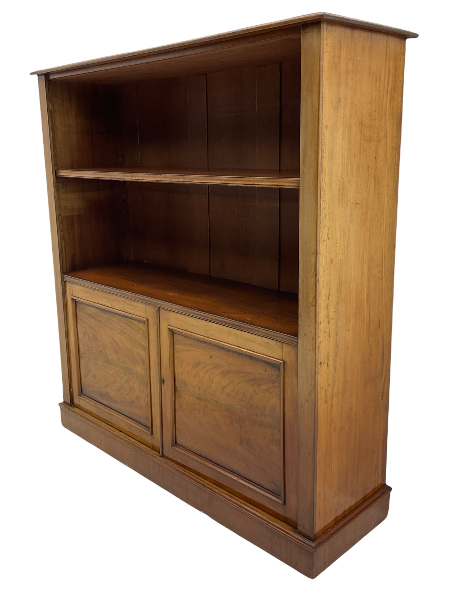 19th century mahogany open bookcase - Image 2 of 6