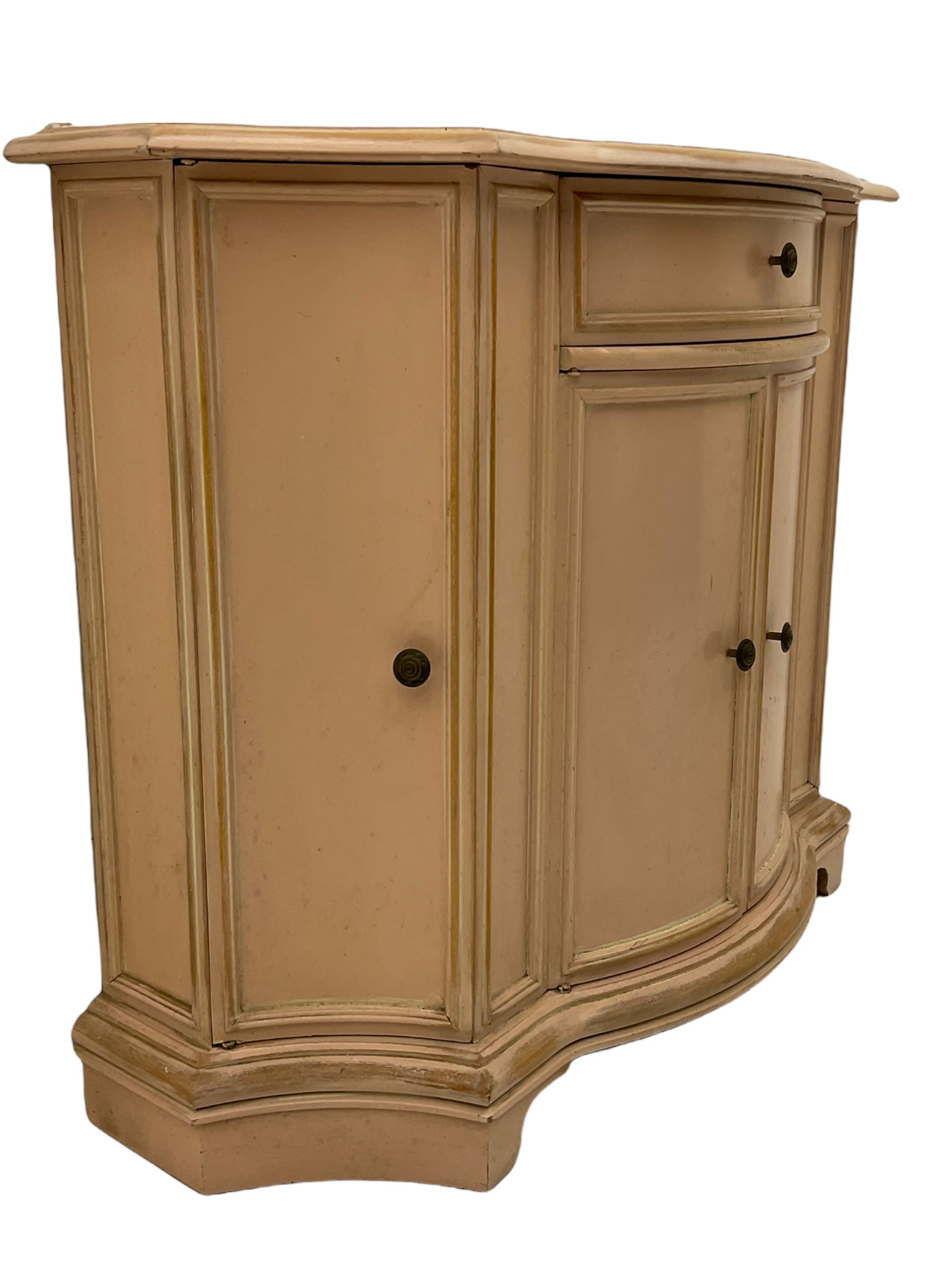 Painted shaped front side cabinet - Image 3 of 8