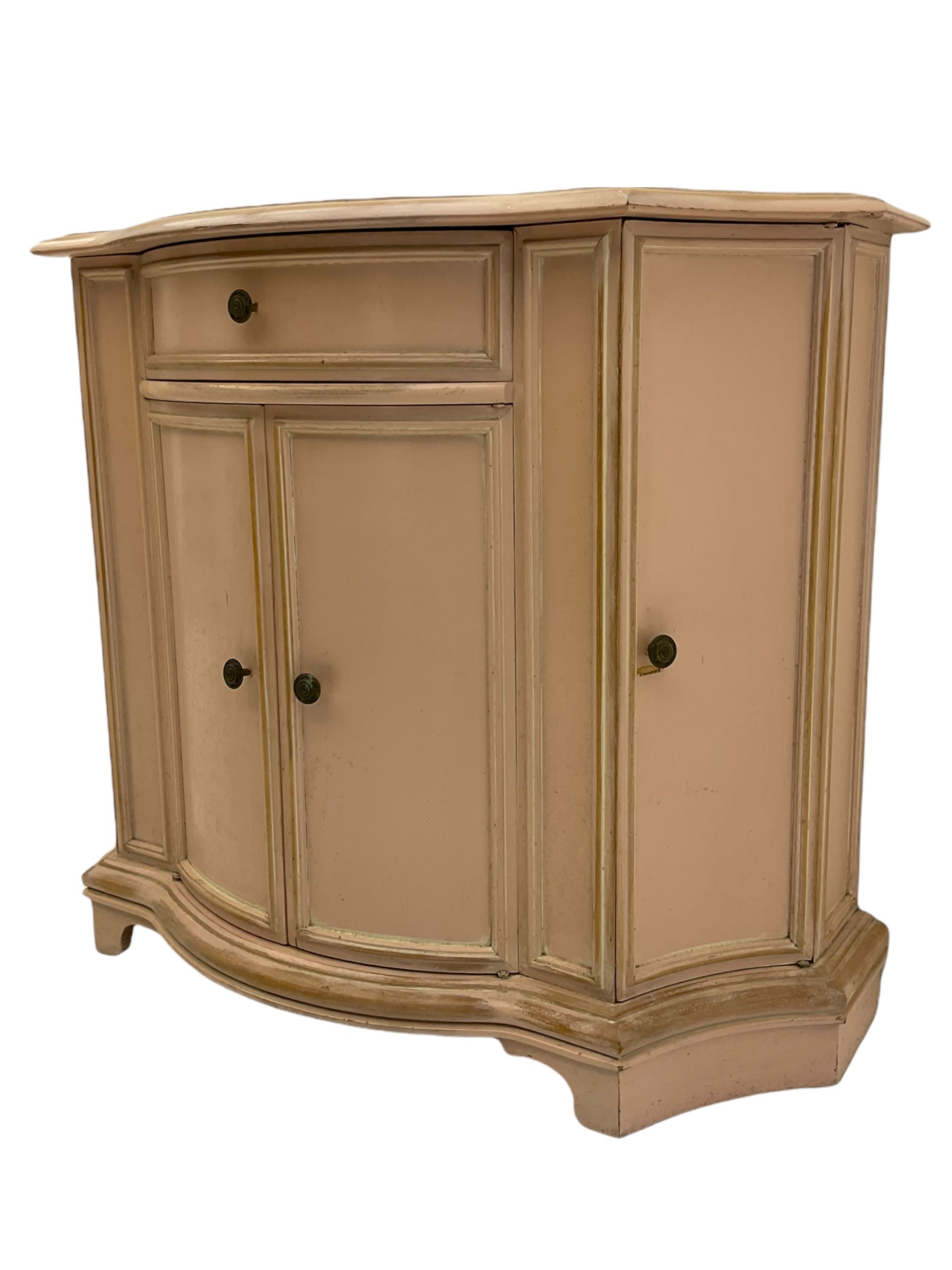 Painted shaped front side cabinet - Image 4 of 8