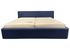 Hulsta Sleeping Systems - Super Kingsize bed upholstered in blue