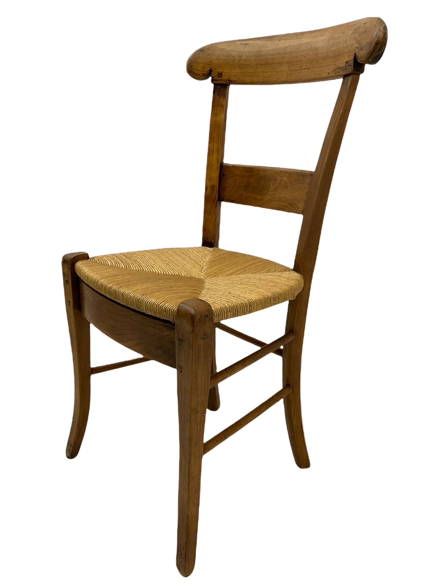 Set of four French walnut dining chairs - Image 13 of 13