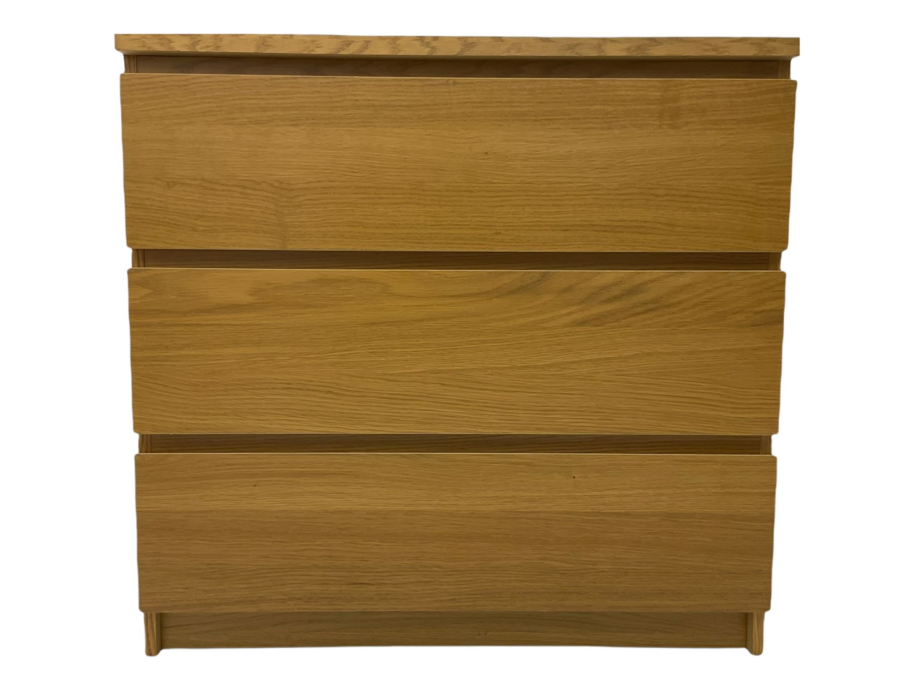 Ikea light oak three drawer chest