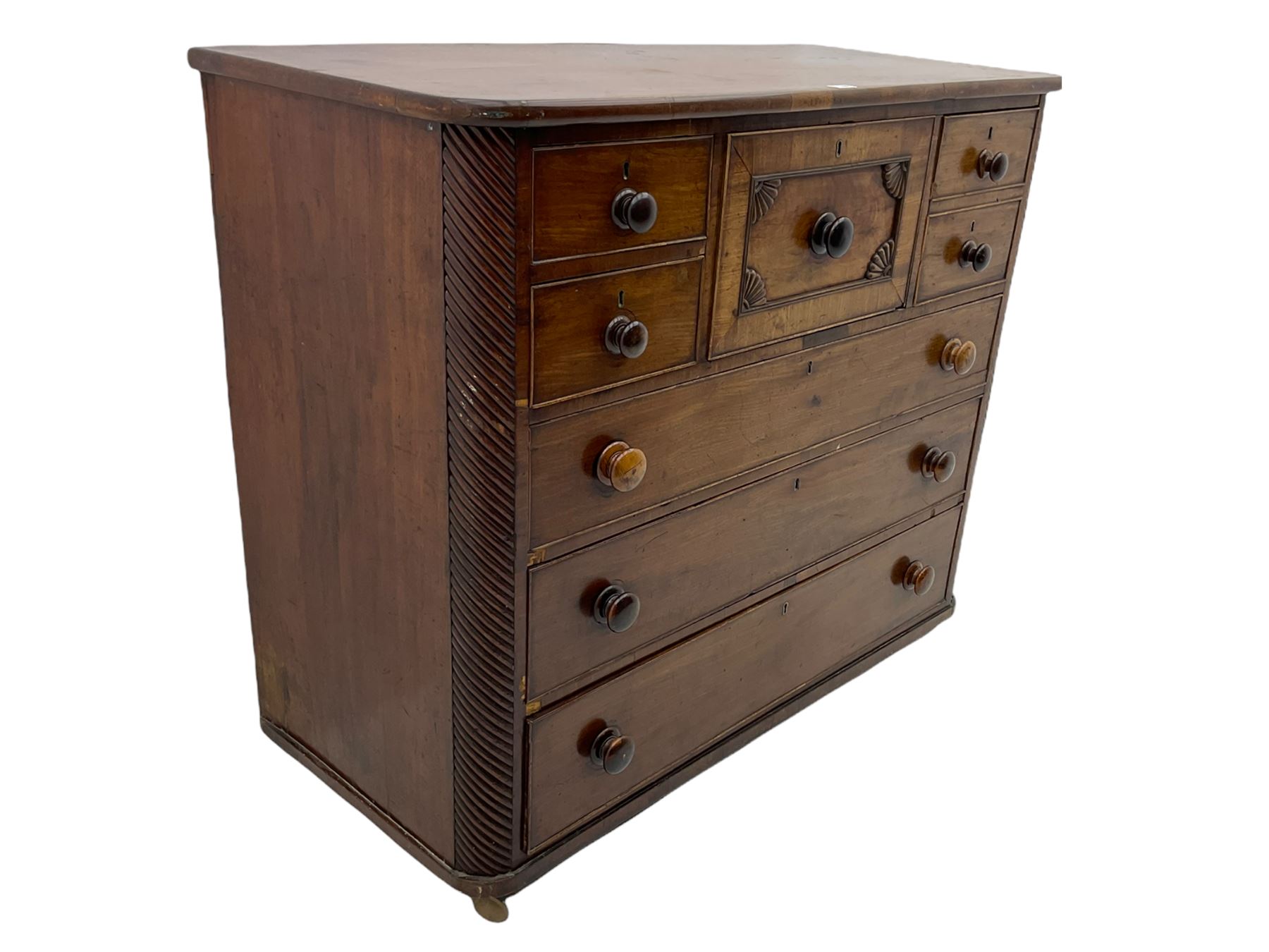 Early 19th century mahogany chest - Image 3 of 9