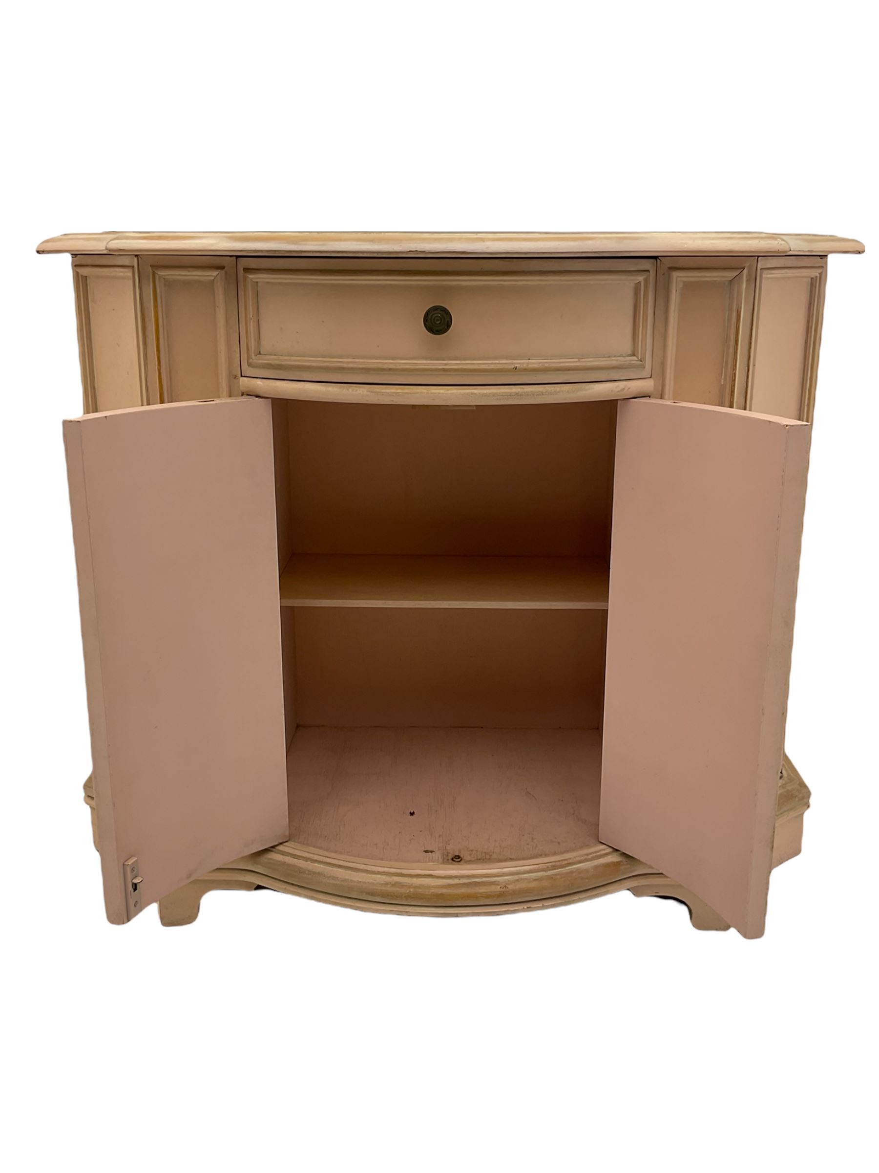 Painted shaped front side cabinet - Image 6 of 8
