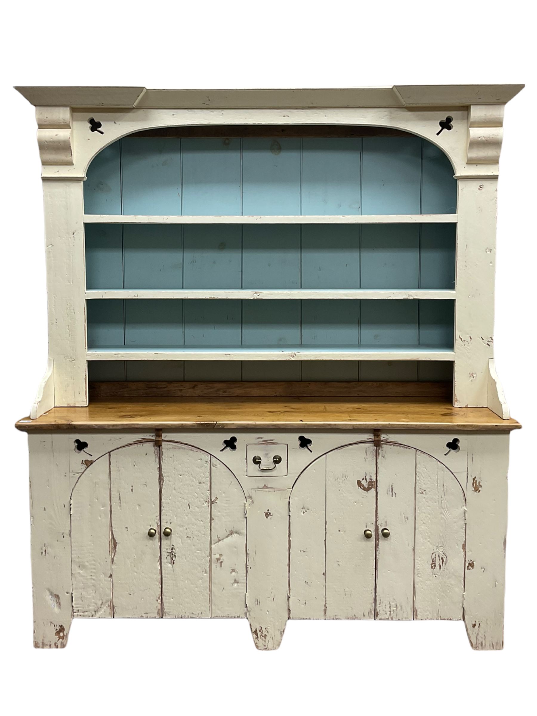 Rustic cream painted dresser