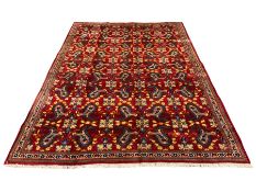 Persian Najafabad red ground rug