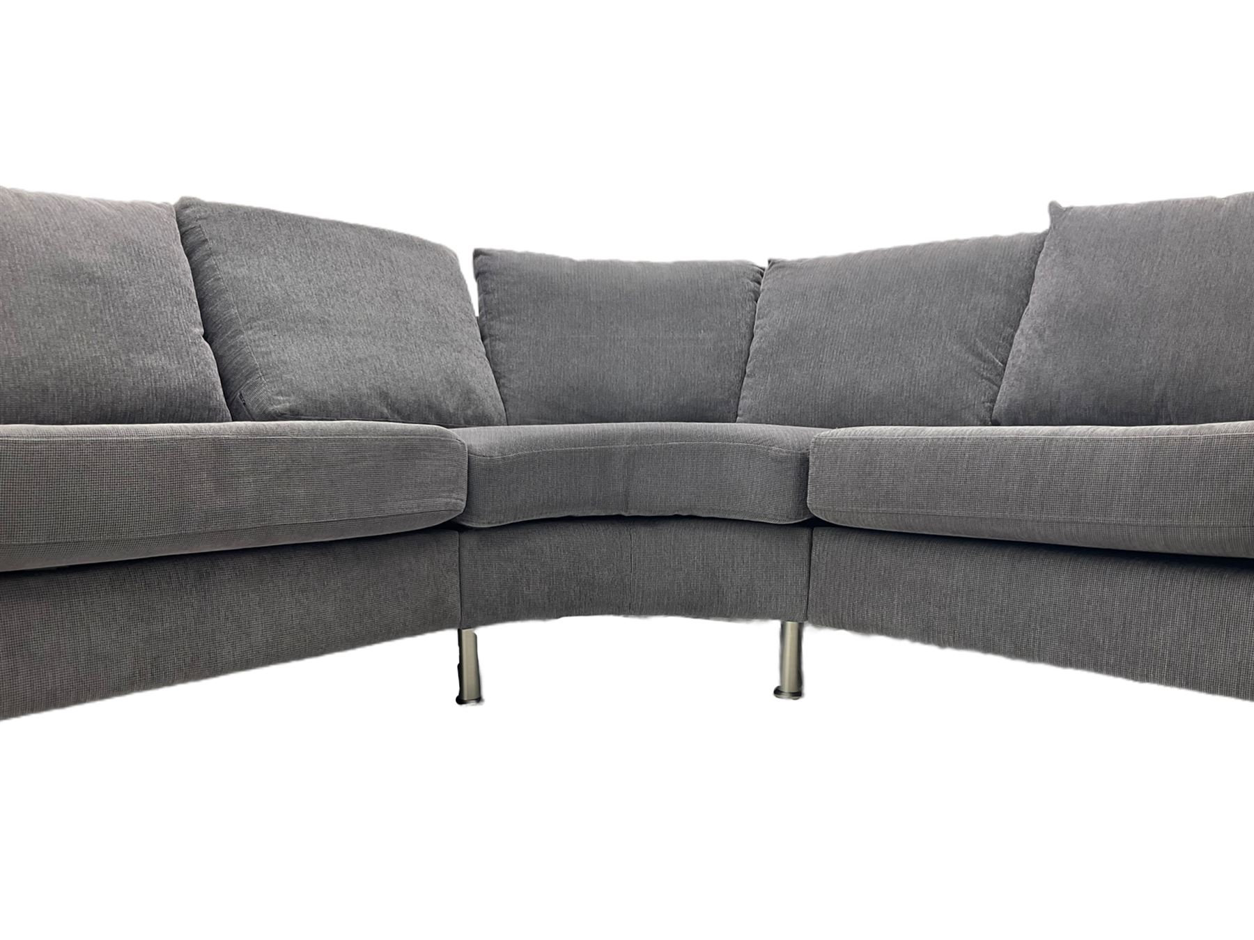 BoConcept 'Indivi 2' corner lounge sofa in grey Matera fabric - Image 8 of 8
