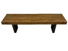 Rustic pine console table