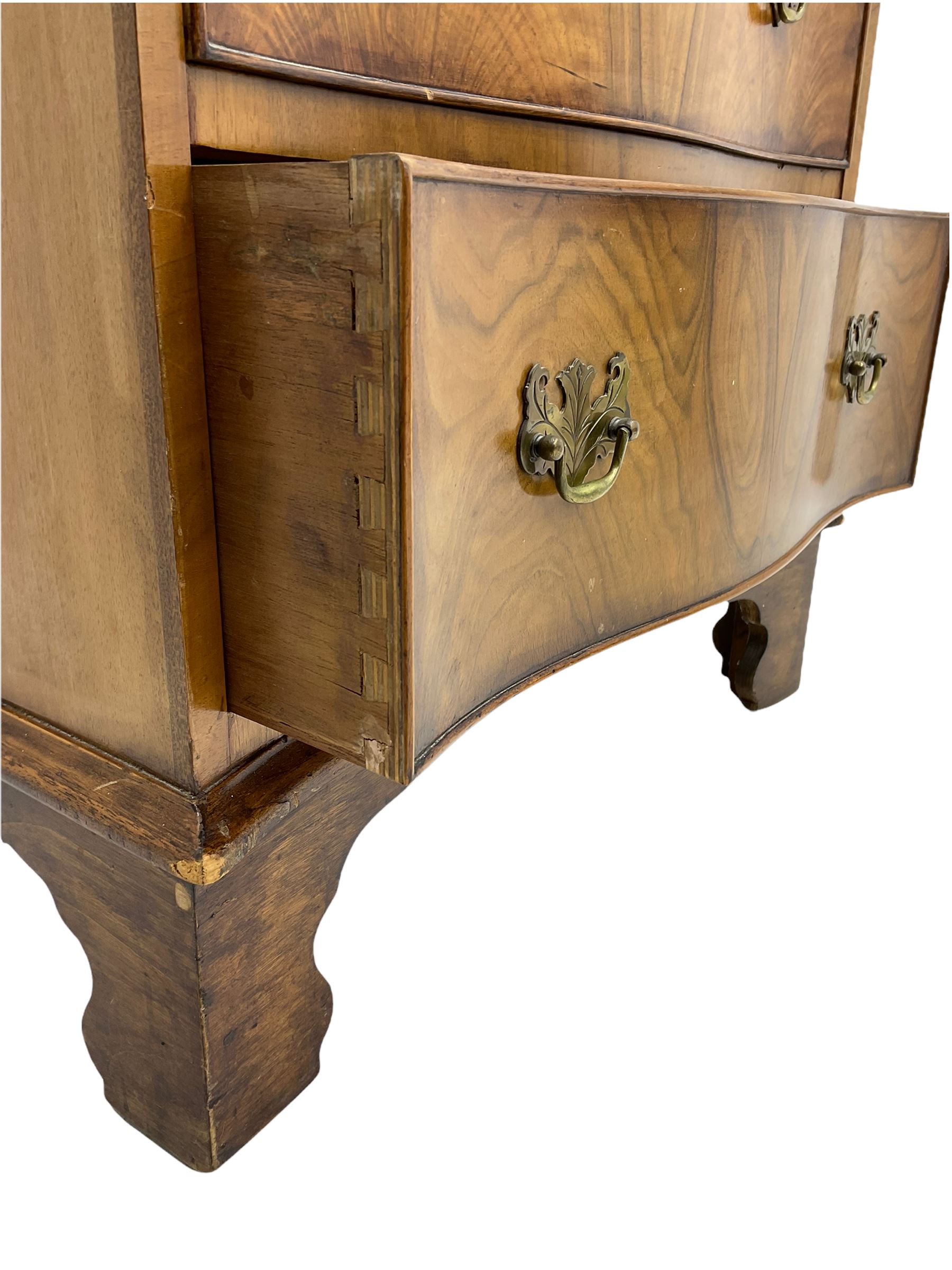 Burton Reproductions walnut chest on chest - Image 8 of 9
