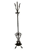 Scrolled metal work hall coat stand