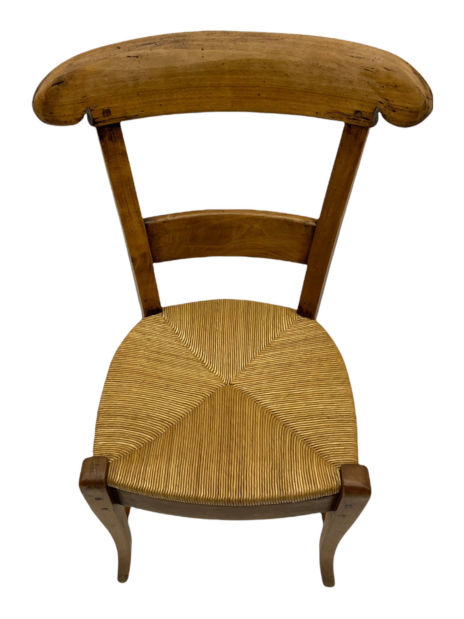 Set of four French walnut dining chairs - Image 11 of 13