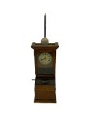 An early 20th century time recording clock (clocking in machine) manufactured by the International T