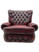 Traditional reclining armchair