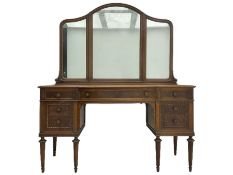 Early 20th century French walnut dressing table