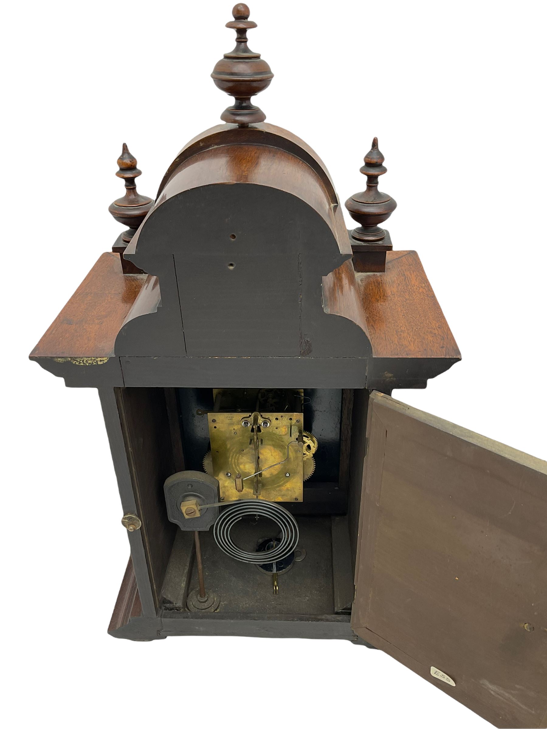 A late 19th century twin train striking mantle clock manufactured in Germany by Phillip Hass & Sohn - Image 3 of 4