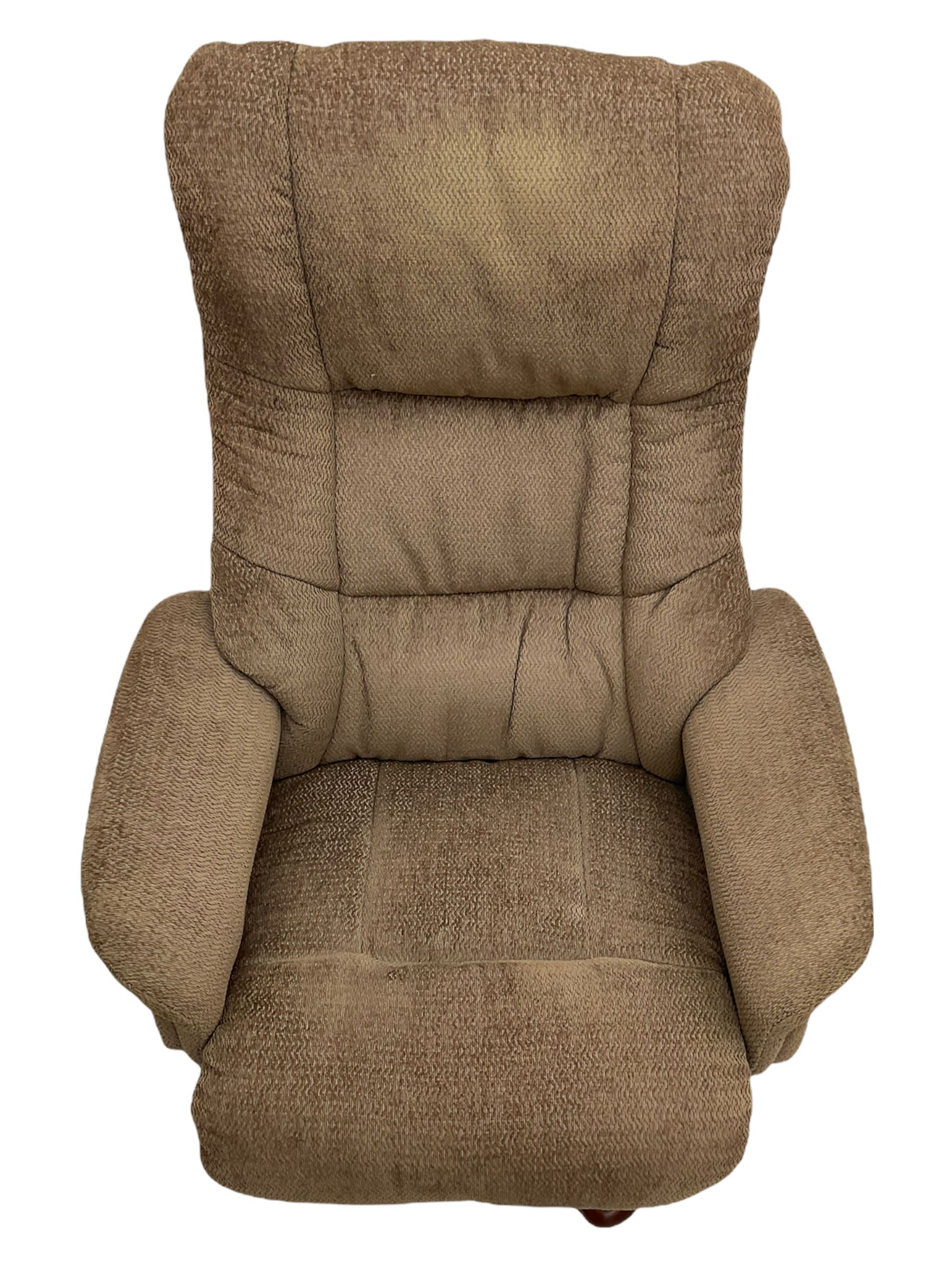 Contemporary lounge chair with matching footstool - Image 4 of 14
