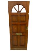 Mid-20th century hardwood external door