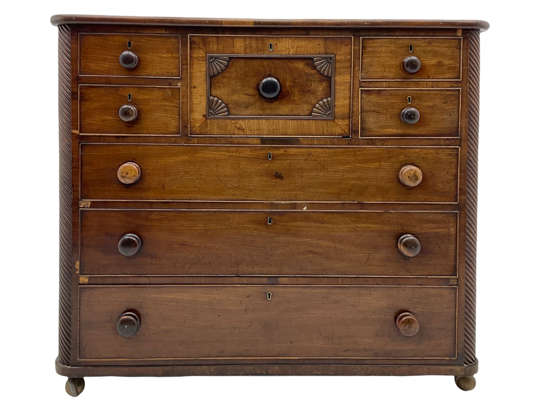 Early 19th century mahogany chest