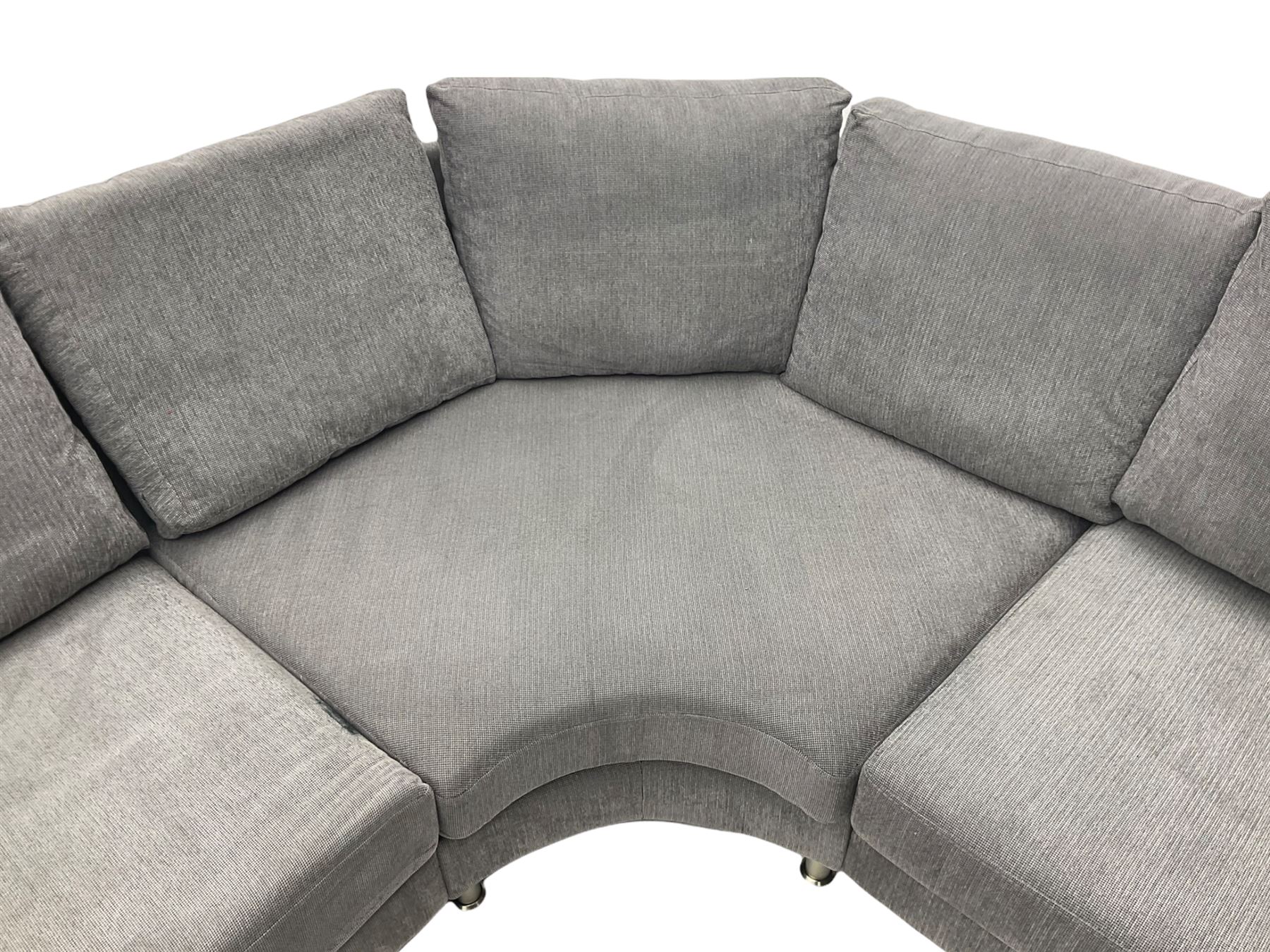 BoConcept 'Indivi 2' corner lounge sofa in grey Matera fabric - Image 7 of 8