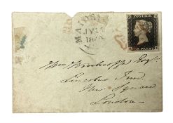 Queen Victoria penny black stamp on cover
