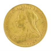 Queen Victoria 1901 gold full sovereign coin