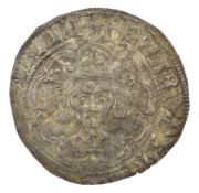 Edward III hammered silver groat coin