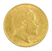 King Edward VII 1907 gold half sovereign coin