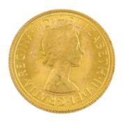 Queen Elizabeth II 1967 gold full sovereign coin