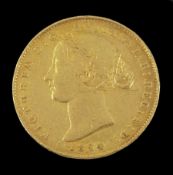 Queen Victoria 1864 Australian gold full sovereign coin