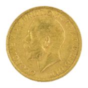 King George V 1918 gold full sovereign coin
