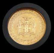 Jamaica 1972 gold proof twenty dollars coin