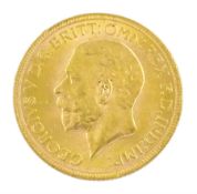 King George V 1930 gold full sovereign coin