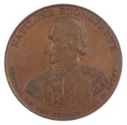 Napoleon Bonaparte commemorative bronze medallion