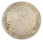 William and Mary 1692 halfcrown coin