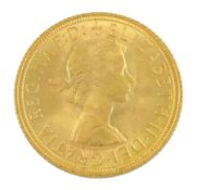 Queen Elizabeth II 1959 gold full sovereign coin